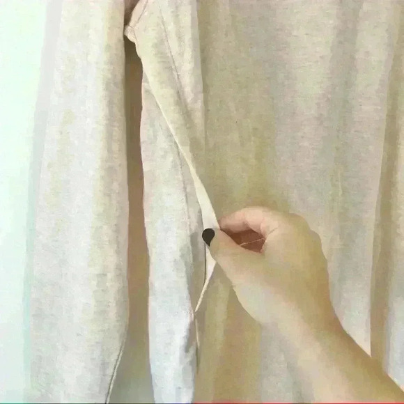 Max Studio Blush Pink Side Slit Turtle Neck Long Sleeve Pullover - Picture 3 of 7